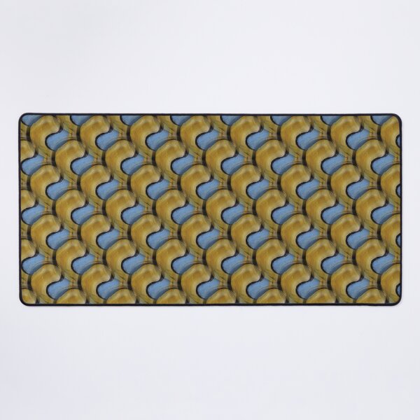 Item preview, Retro Colorful Abstract Pattern in Yellow and Blue designed and sold by Artistestella.