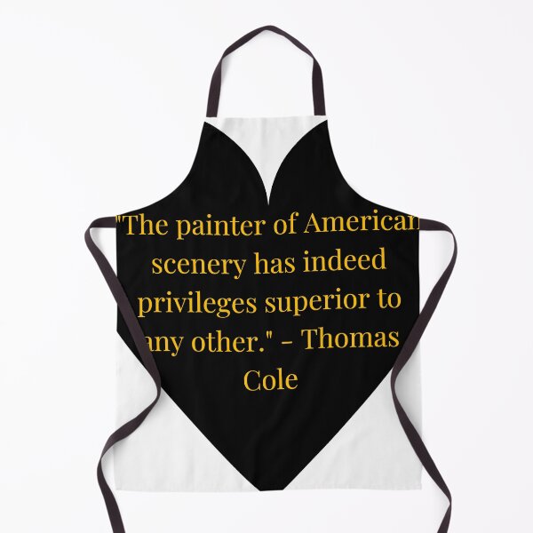 Item preview, Thomas Cole Quote – Gold Text Black Heart designed and sold by TheIconSmith.