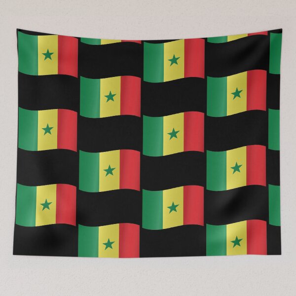 Item preview, Senegalese Waving Flag Statement Style for Supporters designed and sold by YAZ.