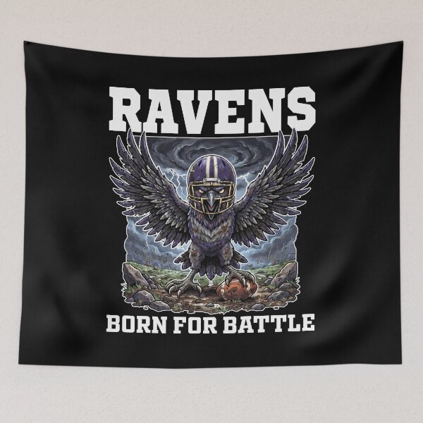 Item preview, RAVENS BORN FOR BATTLE - BAL RAVENS designed and sold by KEF Custom.