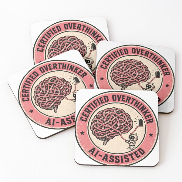 Item preview, Certified Overthinker AI Assisted Shirt | Funny Anxiety Humor Tee for Women designed and sold by RokomariFabric.