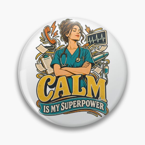Item preview, ER Nurse Calm Is My Superpower designed and sold by EvergreenPark - Tee Studio.