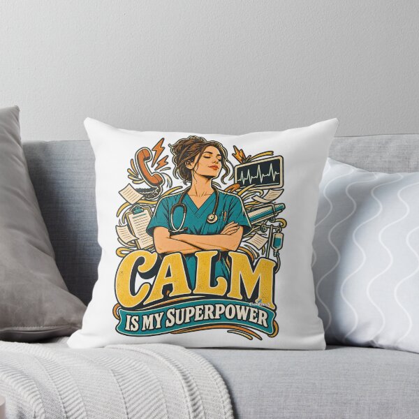 Item preview, ER Nurse Calm Is My Superpower designed and sold by EvergreenPark - Tee Studio.