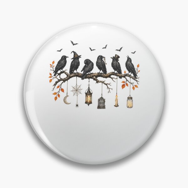 Item preview, Black Crow Halloween Cute Spooky Season Fall Halloween Bird designed and sold by alanxgoldberger.