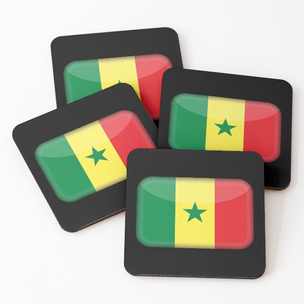 Item preview, Senegalese 3D Flag Cultural Identity & Expat Style designed and sold by YAZ.