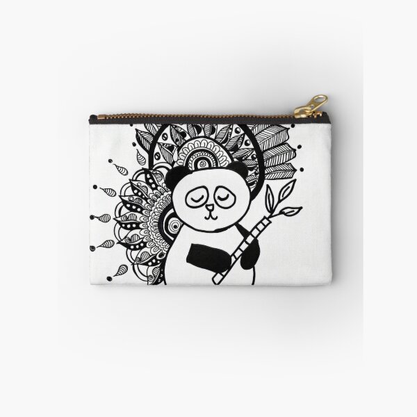 Item preview, Cute Panda Mandala Pen and Ink Illustration designed and sold by MansuartGallery.