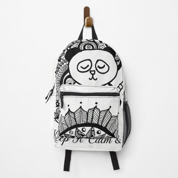 Item preview, Cute Panda Mandala Pen and Ink Illustration designed and sold by MansuartGallery.