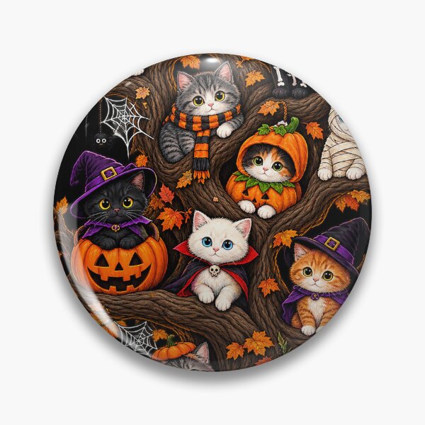 Item preview, Halloween Cats Tree Stay Pawsome Cute Cats Tee designed and sold by vinhle-olive.