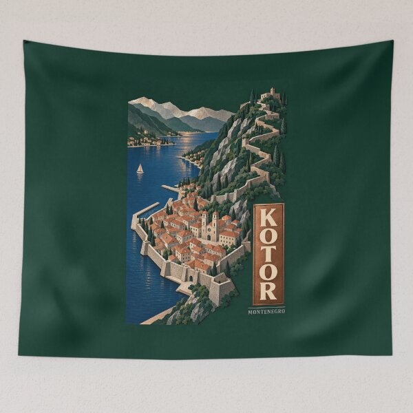 Item preview, Kotor - Montenegro designed and sold by GoodOldVintage.