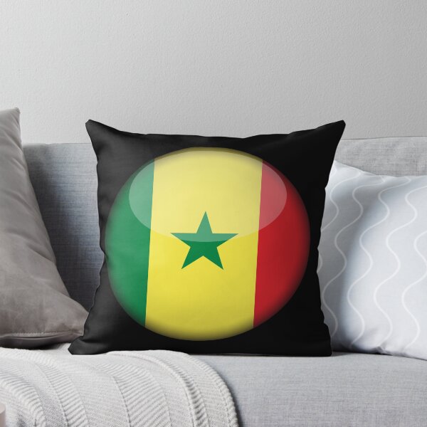 Item preview, Senegalese 3D Round Flag Statement Art for Supporters designed and sold by YAZ.