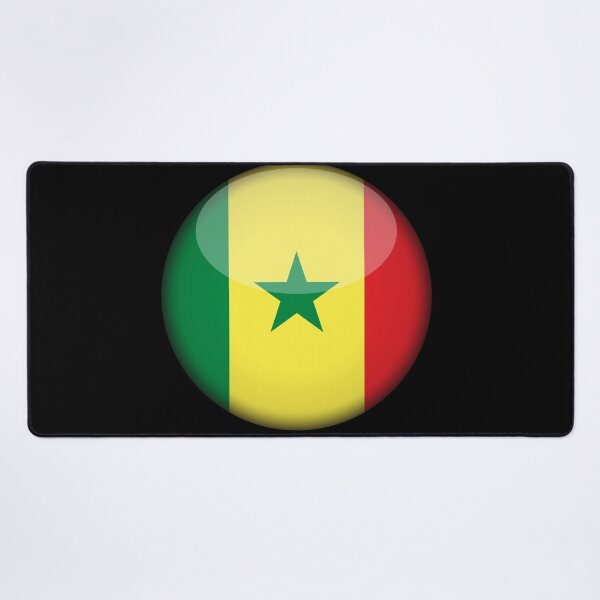 Item preview, Senegalese 3D Round Flag Statement Art for Supporters designed and sold by YAZ.