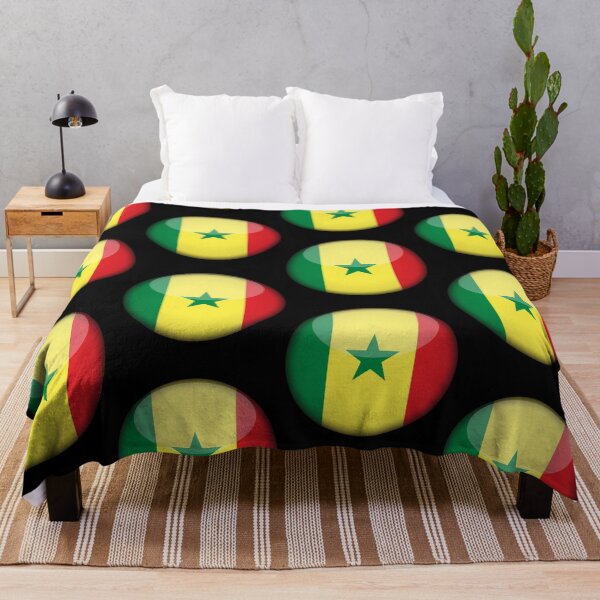 Item preview, Senegalese 3D Round Flag Statement Art for Supporters designed and sold by YAZ.
