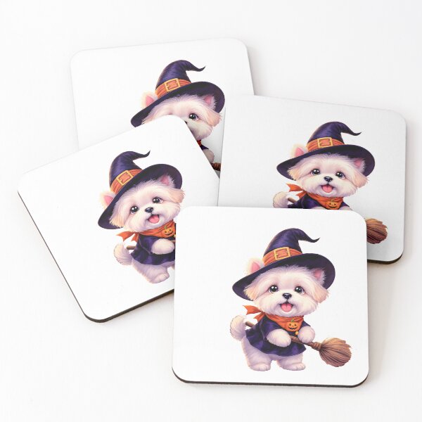 Item preview, Cute Halloween Maltese Dog Art designed and sold by Kedspicedesign.
