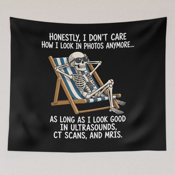 Item preview, Funny Skeleton Beach Chair designed and sold by smiadraspi.