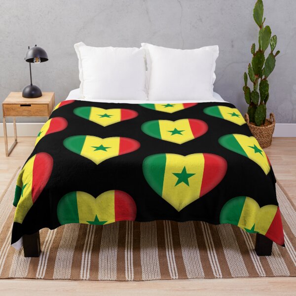 Item preview, Senegalese 3D Flag Heart National Symbol for Expat Style designed and sold by YAZ.