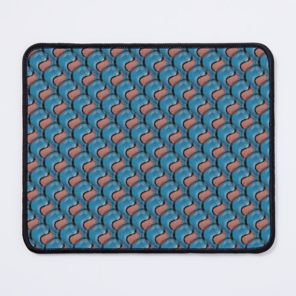 Item preview, Retro Colorful Abstract Pattern in Blue and Maroon designed and sold by Artistestella.
