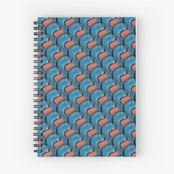 Item preview, Retro Colorful Abstract Pattern in Blue and Maroon designed and sold by Artistestella.