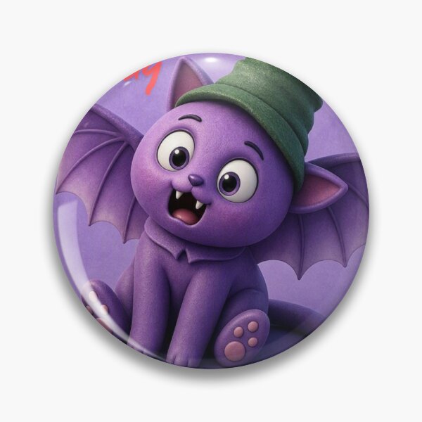 Item preview, Cute Purple vampire Cat 3D designed and sold by MansuartGallery.