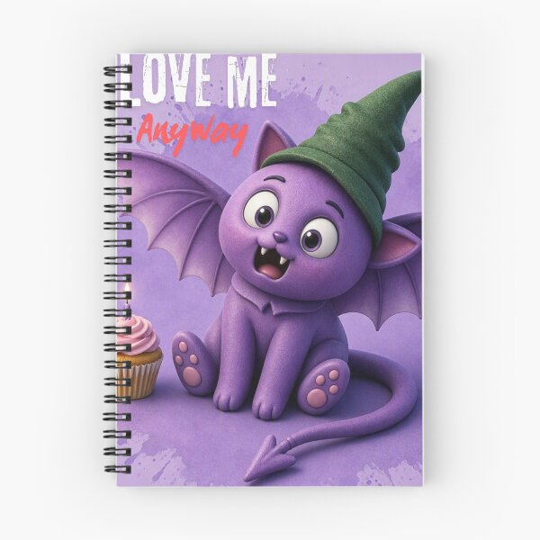 Item preview, Cute Purple vampire Cat 3D designed and sold by MansuartGallery.