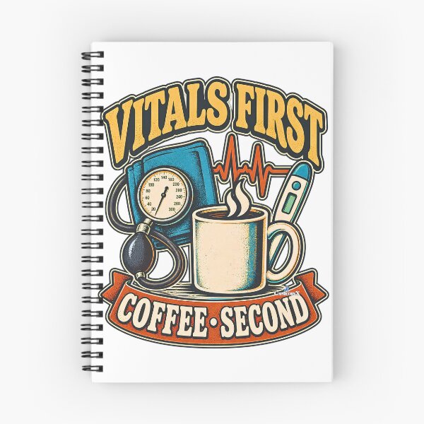 Item preview, ER Nurse Vitals First Coffee Second designed and sold by EvergreenPark - Tee Studio.