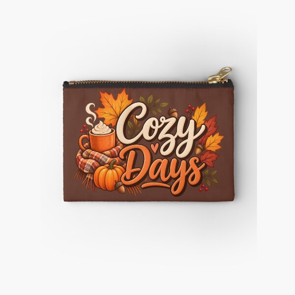Item preview, Cozy Days – Autumn Coffee, Pumpkin & Fall Leaves designed and sold by blankTeeShirt.