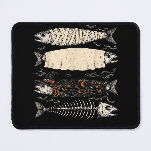 Item preview, Halloween Fish Ghost Pumpkin Skeleton Mummy designed and sold by alanxgoldberger.