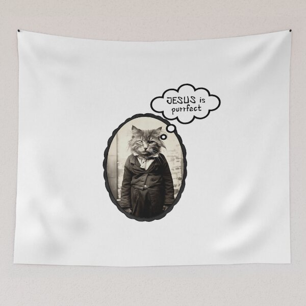 Item preview, JESUS is purrfect designed and sold by a peace of heaven.