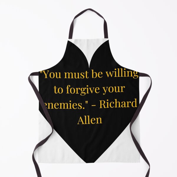 Item preview, Richard Allen Quote – Gold Text Black Heart designed and sold by TheIconSmith.