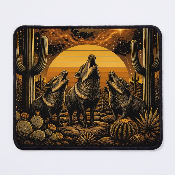 Item preview, Wild & Untamed Arizona – Javelina Moon Desert designed and sold by Art-Arcade6.