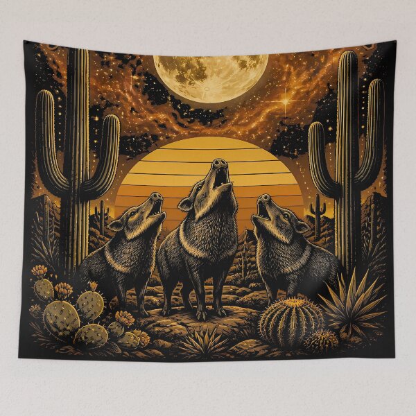 Item preview, Wild & Untamed Arizona – Javelina Moon Desert designed and sold by Art-Arcade6.