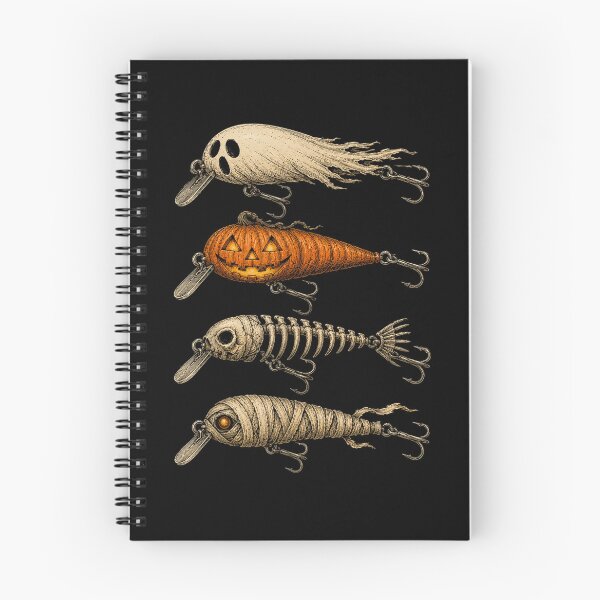 Item preview, Halloween Fishing Lures Ghost Pumpkin Skeleton Mummy Fish designed and sold by alanxgoldberger.