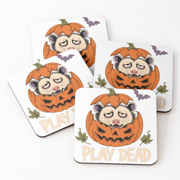 Item preview, Play Dead Look Cute Halloween Opossum Jack O Lantern designed and sold by calicito.