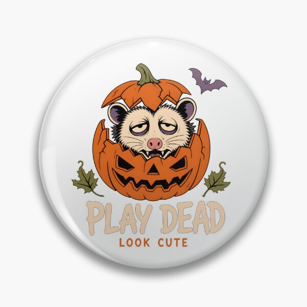 Item preview, Play Dead Look Cute Halloween Opossum Jack O Lantern designed and sold by calicito.