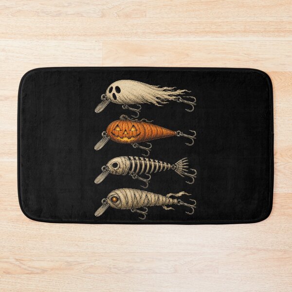 Item preview, Halloween Fishing Lures Ghost Pumpkin Skeleton Mummy Fish designed and sold by alanxgoldberger.