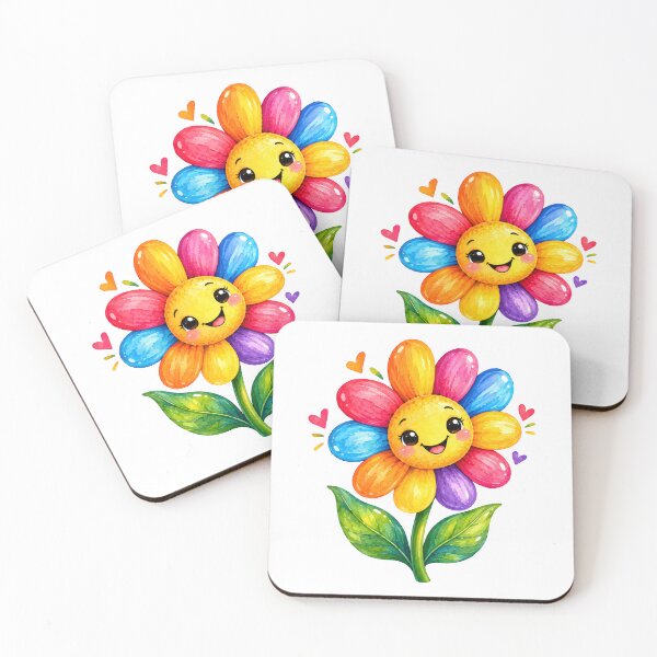 Item preview, Cute Smiling flower designed and sold by trendspatterns.