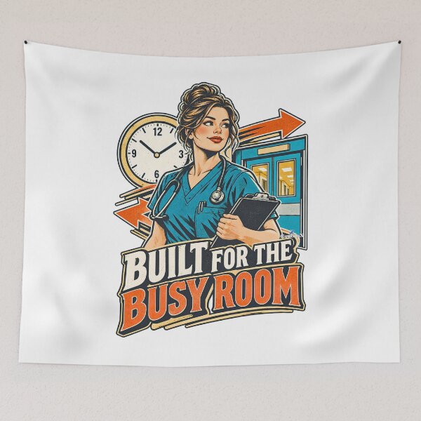 Item preview, ER Nurse Built for the Busy Room designed and sold by EvergreenPark - Tee Studio.