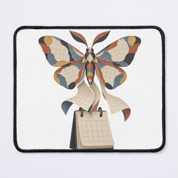 Item preview, The Calendar Molts - Paper Moth Year-End Surrealism designed and sold by Fawn Crafts.
