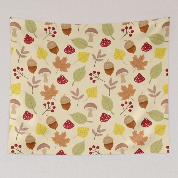Item preview, Cozy Autumn Nature Pattern designed and sold by Becky-Marie.