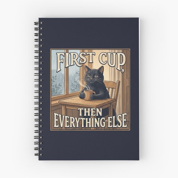 Item preview, First Cup, Then Everything Else designed and sold by QuietNovaShop.