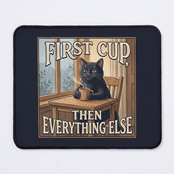Item preview, First Cup, Then Everything Else designed and sold by QuietNovaShop.