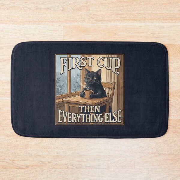 Item preview, First Cup, Then Everything Else designed and sold by QuietNovaShop.