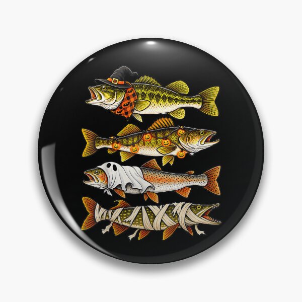 Item preview, Halloween Trout Fish Ghost Pumpkin Skeleton Mummy designed and sold by alanxgoldberger.
