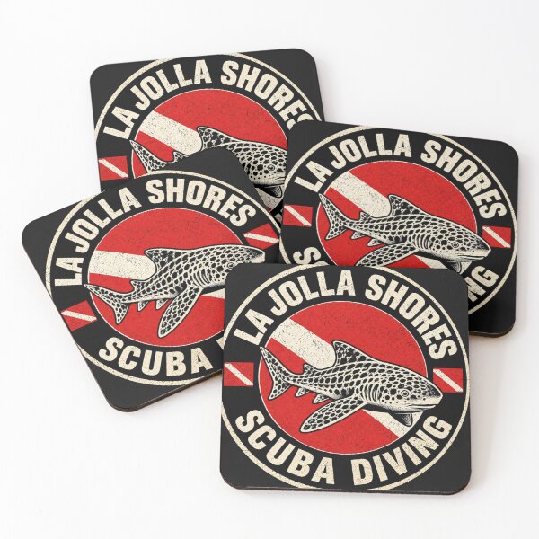 Item preview, Scuba diving in La Jolla Shores, with leopard sharks designed and sold by Peycer.