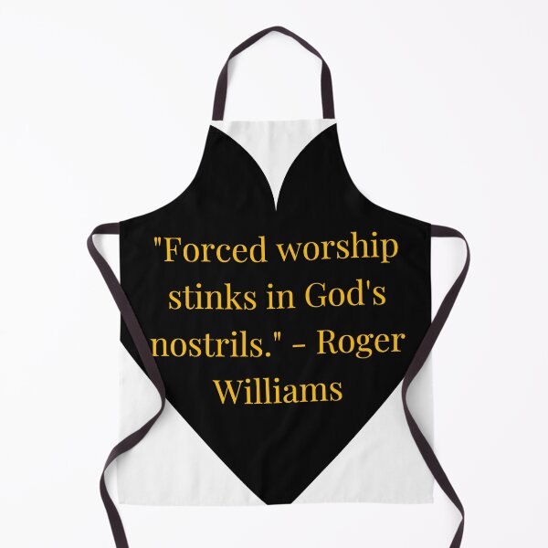 Item preview, Roger Williams Quote – Gold Text Black Heart designed and sold by TheIconSmith.