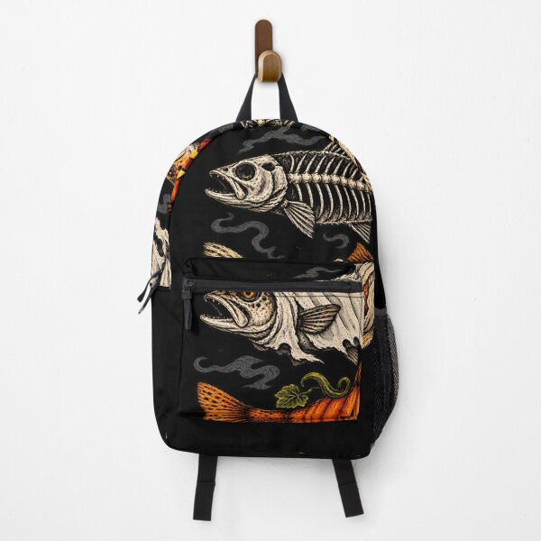 Item preview, Halloween Trout Fish Ghost Pumpkin Skeleton Mummy Fishing designed and sold by alanxgoldberger.