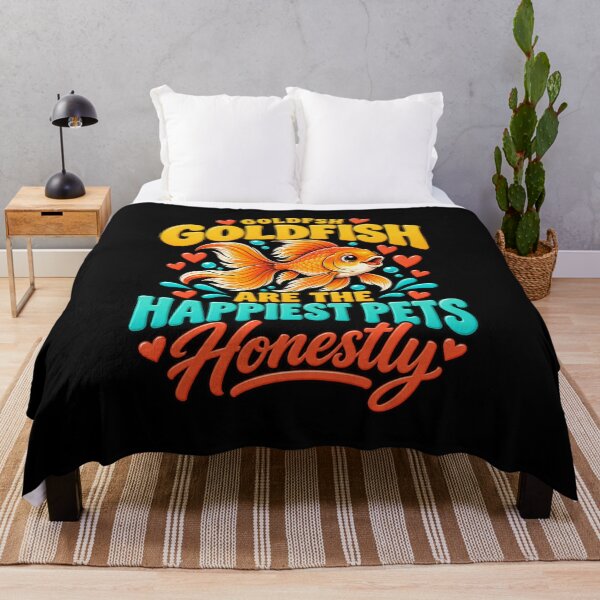 Item preview, Goldfish Are the Happiest Pets Goldfish Lovers Aquarium T-Shirt – Goldfish Lover Gift, Aquarium Graphic Tee designed and sold by Trendably.
