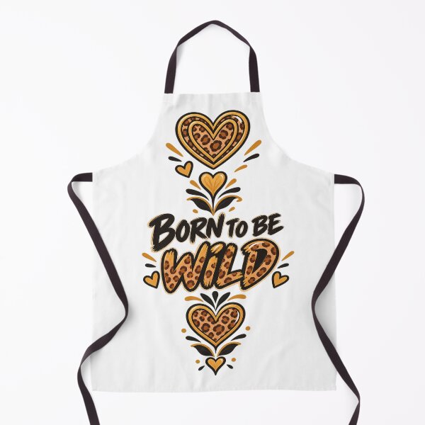 Item preview, Born To Be Wild Leopard Print Hearts Boho Graphic designed and sold by CozyPaletteShop.