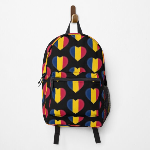 Item preview, Chadian 3D Flag Heart National Symbol for Expat Style designed and sold by YAZ.