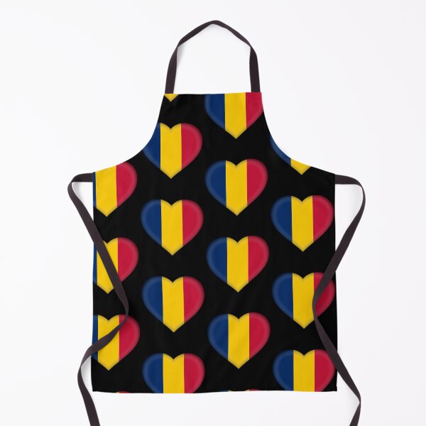 Item preview, Chadian 3D Flag Heart National Symbol for Expat Style designed and sold by YAZ.