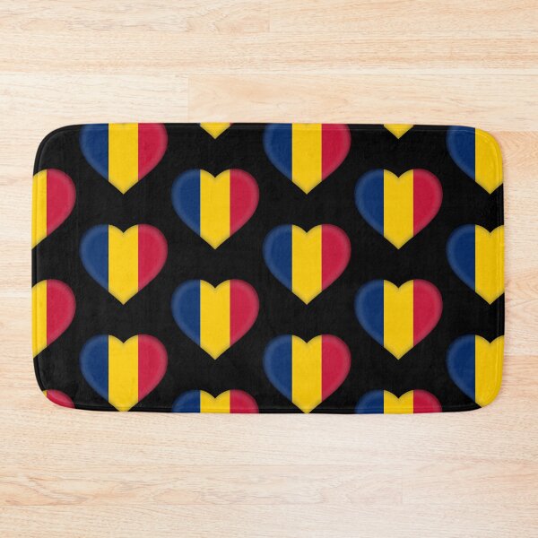 Item preview, Chadian 3D Flag Heart National Symbol for Expat Style designed and sold by YAZ.